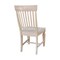International Concepts Set of Two Slat Back Chair, Unfinished C-65P - alternate 7